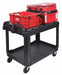 Utility Cart 2 Shelves 500 lb Black