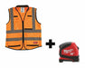 High Visibility Vest L/XL Orange/Red