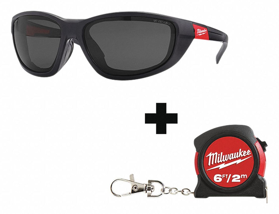 Safety Glasses Smoke Lens Black Frame