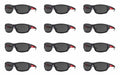 Safety Glasses 12 pk Black Frame