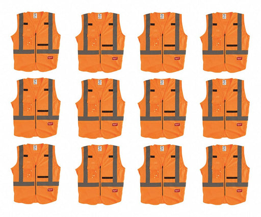 High Visibility Vest 12 pk 3XL/4XL