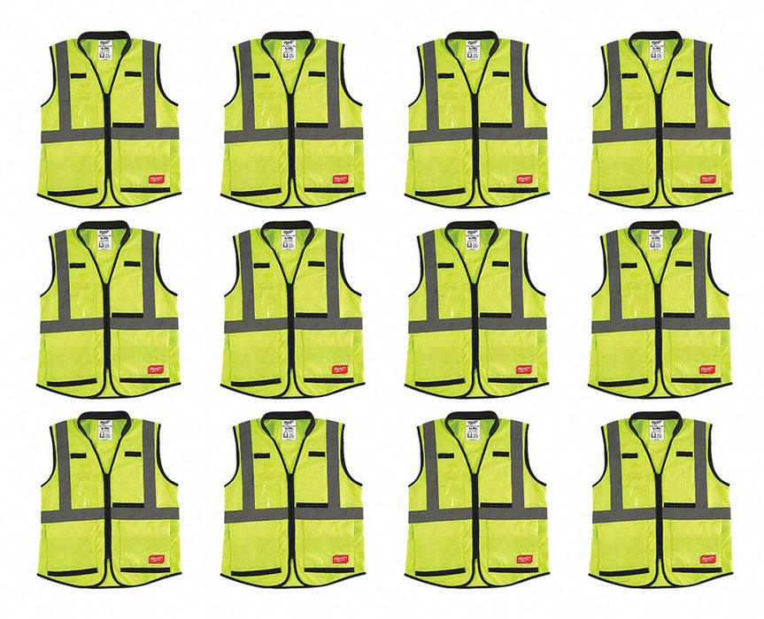 High Visibility Vest 12 pk 3XL/4XL