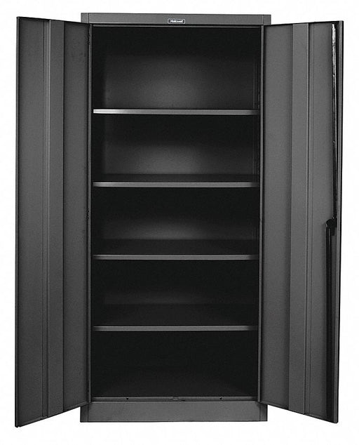 Storage Cabinet 78 x48 x24 Black 4Shlv