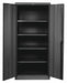 K3873 Storage Cabinet 78 x48 x24 Black 4Shlv