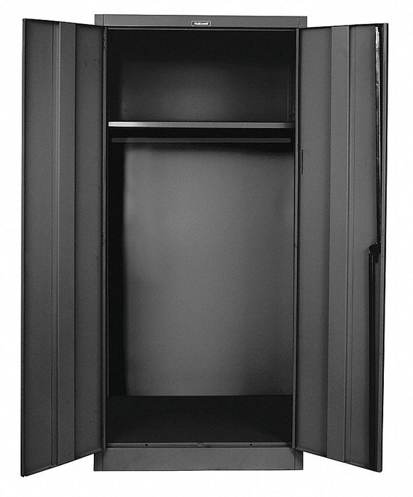 Storage Cabinet 78 x48 x18 Black 1Shlv