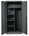 Storage Cabinet 78 x48 x18 Black 4Shlv