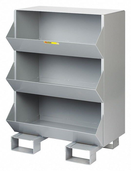 Stationary Storge Bins 2400lb Stl 3 Bins
