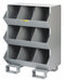 Stationary Storge Bins 2400lb Stl 9 Bins