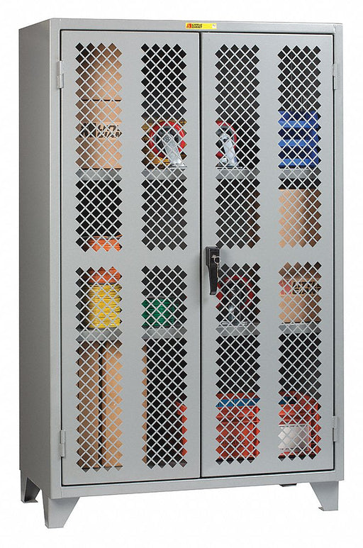 Storage Cabinet 78 x24 x60 Gray 2Shlv