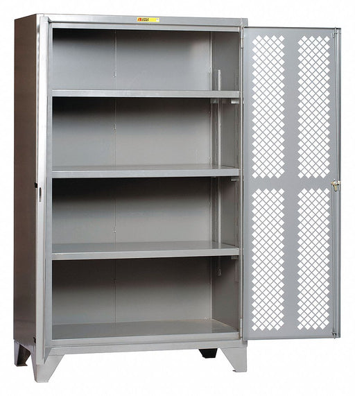 Storage Cabinet 78 x30 x48 Gray 3Shlv