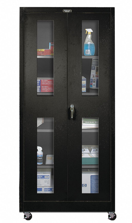 Storage Cabinet 72 x36 x24 Black 4Shlv