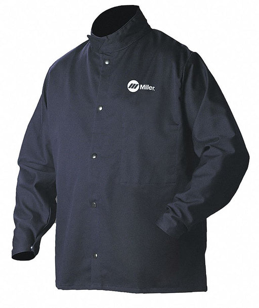 Welding Jacket Navy Cotton/Nylon M