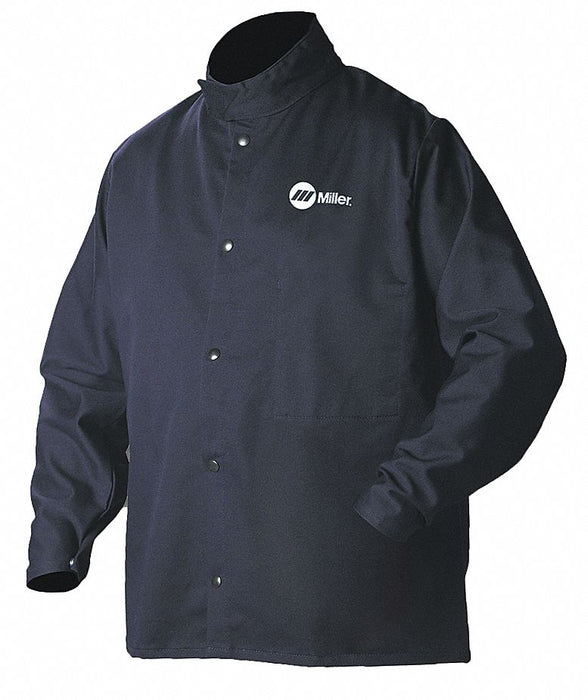 Welding Jacket Navy Cotton/Nylon 3XL