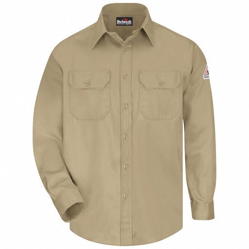 G7302 FR Long Sleeve Shirt Button Khaki XL
