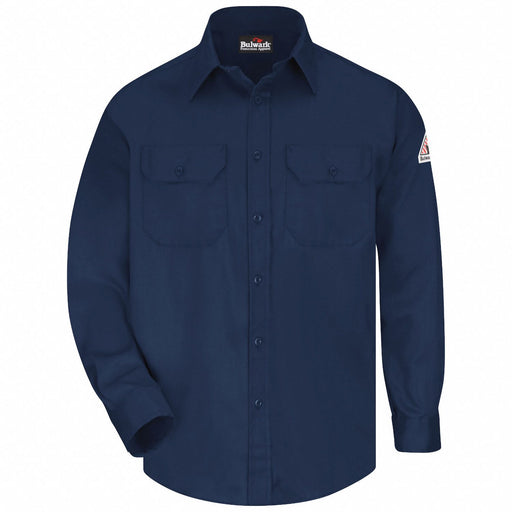 G7302 FR Long Sleeve Shirt Button Navy L