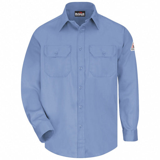 G7302 FR Long Sleeve Shirt Button Lt Blue L