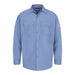 G7306 FR Long Sleeve Shirt Button Lt Blue S