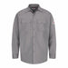 G7306 FR Long Sleeve Shirt Button Gray XL
