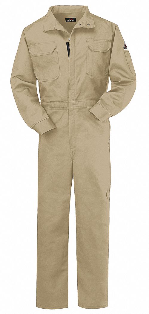 G7291 Flame-Resistant Coverall Khaki 42 In