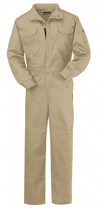 Flame-Resistant Coverall Khaki 40 In