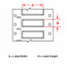 Wire Sleeve Yellow 2in.Wx 0.24in.H