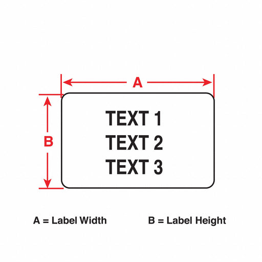 Pre-Cut Label Stock Roll White Matte