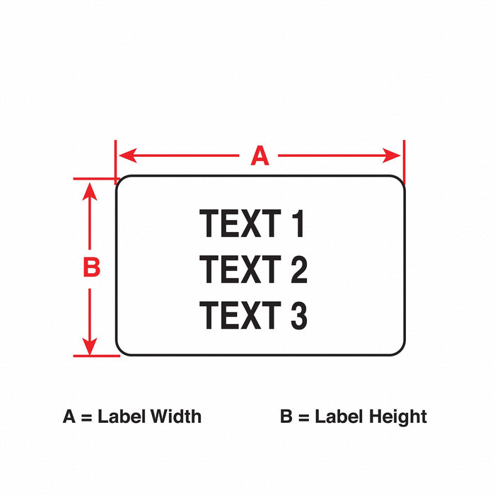 Pre-Cut Label Stock Roll White Matte