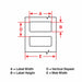 Pre-Cut Label Stock Roll White Gloss