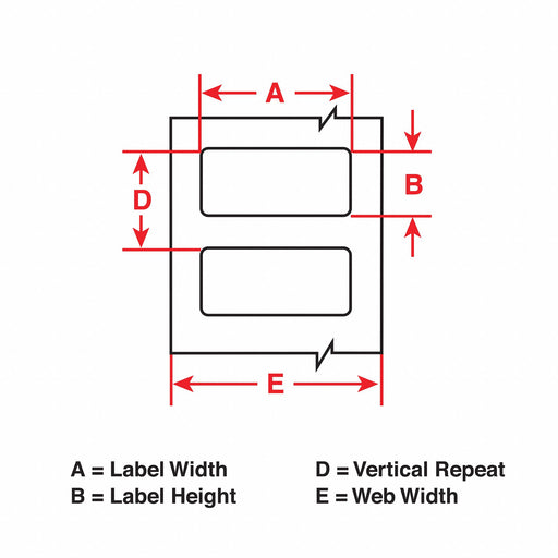 Pre-Cut Label Stock Roll Yellow Matte