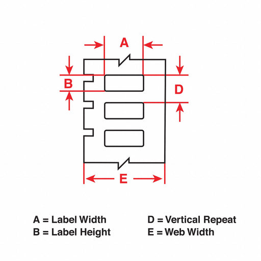 Pre-Cut Label Stock Roll Clear Gloss