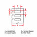 Pre-Cut Label Stock Roll Clear Gloss