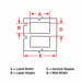 Pre-Cut Label Stock Roll Silver Gloss