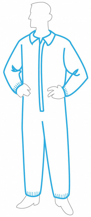 Collared Disposable Coveralls 2XL PK25