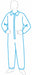 Collared Disposable Coveralls 2XL PK25