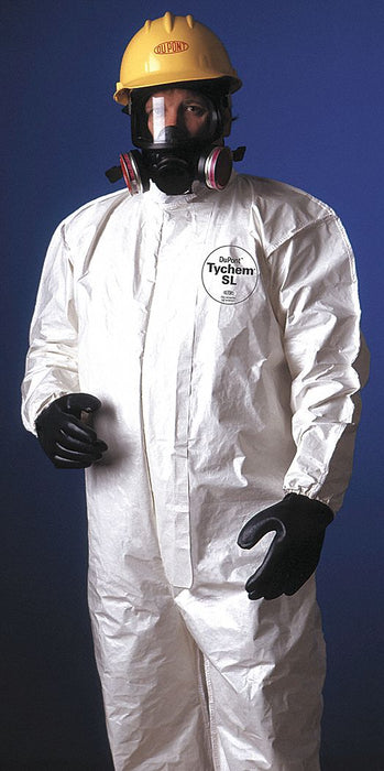 Hooded Disposable Coveralls XL Whit PK12
