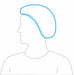 Bouffant Cap White 21 in Dia PK1000