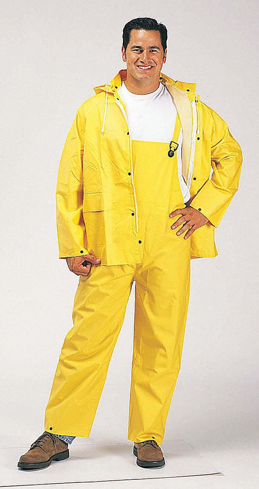 Rain Suit w/Jacket/Bib Unrated Yellow XL