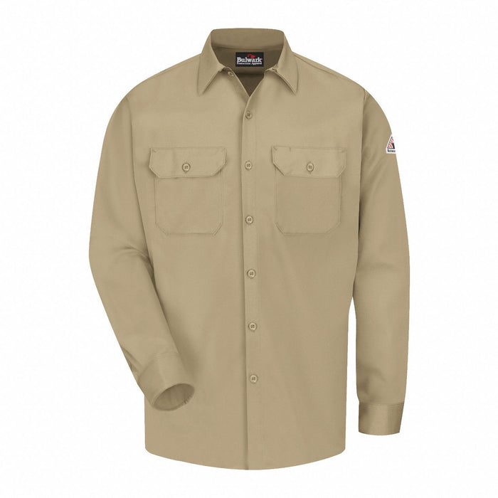 G7308 FR Long Sleeve Shirt Button Khaki XL