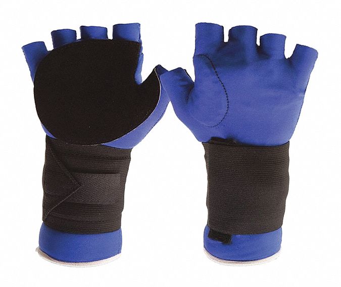 Glove W/Elastic Wrist Support Lrg PR