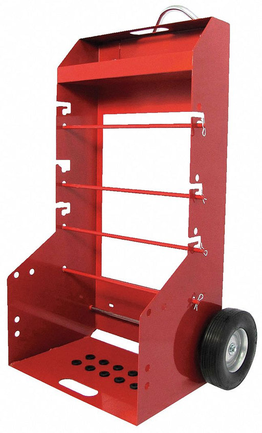 Wire Spool Cart Portable H 51-3/8 In