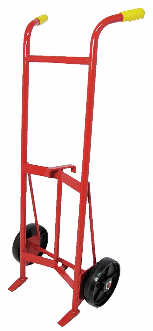 Drum Hand Truck 1000 lb Steel Red