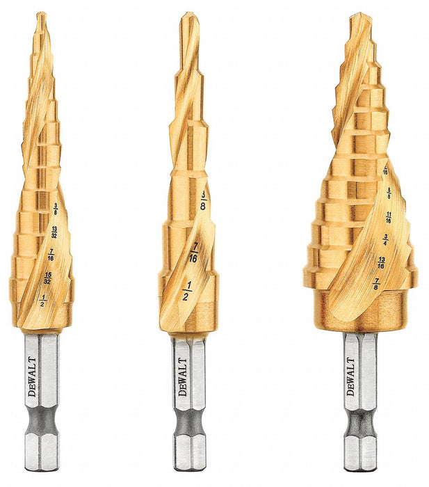 Impact Step Drill Bit Set 1/8-7/8 3 pc.