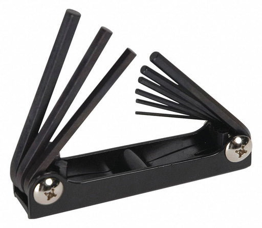 Hex Key Set 9 Pc. Std. Foldin