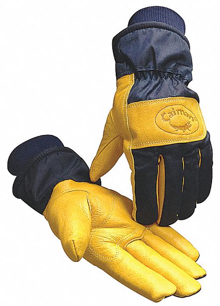 Cold Protection Gloves Navy/Gold PR