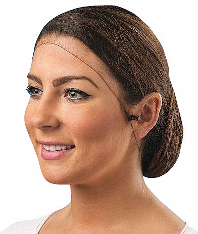 Hairnet L 26-1/2in dia Nylon Brown PK144