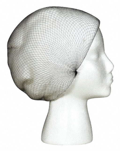 Hairnet L 26-1/2in dia Nylon Black PK144