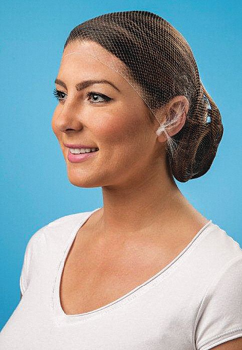 Hairnet L 26-1/2in dia Nylon White PK144
