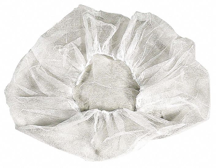 M9082 Bouffant Cap PP White 21 in PK100