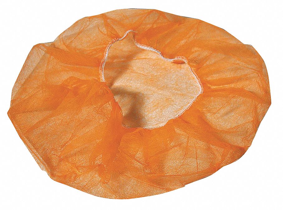 H2305 Bouffant Cap PP Orange 21 in PK1000