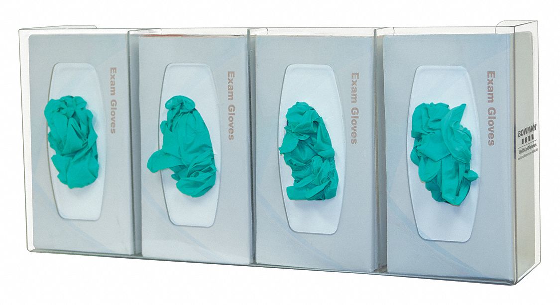 Glove Dispenser Clear Wall Mount PETG